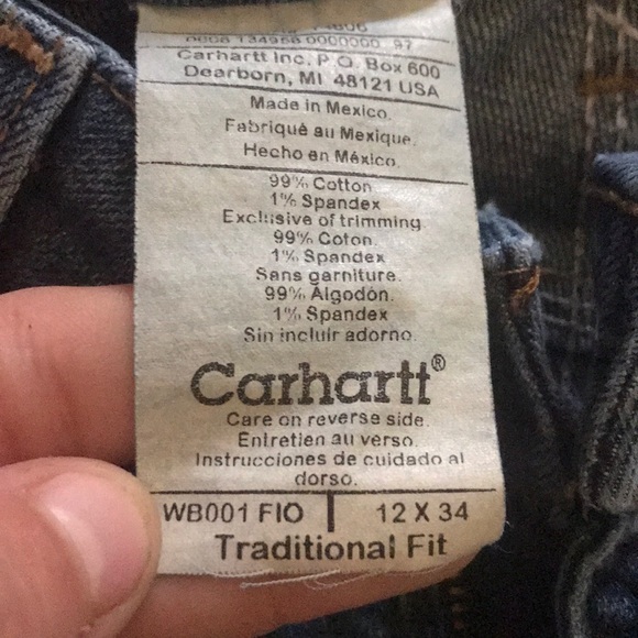 Carhartt Jeans size 12x34 (30x34) - Picture 2 of 5